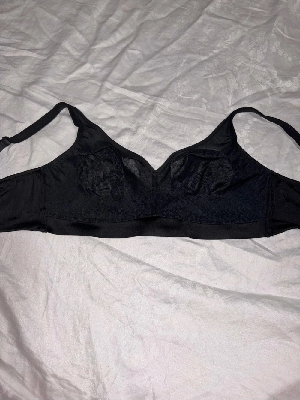 Nwot WACOAL 852336 ELEVATED ALLURE WIRELESS BRA BLACK  Sz 34DD